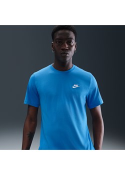 T-shirt męski Nike Sportswear Club - Niebieski ze sklepu Nike poland w kategorii T-shirty męskie - zdjęcie 184264778
