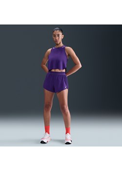 Damskie spodenki do biegania ze średnim stanem i wszytą bielizną Dri-FIT ADV 8 cm Nike AeroSwift - Fiolet ze sklepu Nike poland w kategorii Szorty - zdjęcie 184264937