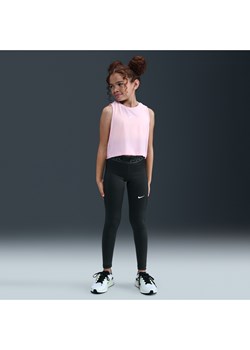 Dziewczęce legginsy ze średnim stanem Nike Pro - Czerń ze sklepu Nike poland w kategorii Spodnie damskie - zdjęcie 184265059
