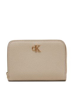 Mały Portfel Damski Calvin Klein Minimal Monogrm Lthr Med Flap Zi LV04F1064G Brązowy ze sklepu eobuwie.pl w kategorii Portfele damskie - zdjęcie 184269148