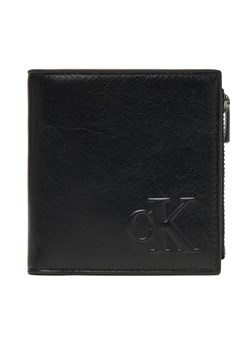 Duży Portfel Męski Calvin Klein Sculpted Impression Compact Zip LV04G1074G Czarny ze sklepu eobuwie.pl w kategorii Portfele męskie - zdjęcie 184269155