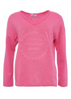 Zwillingsherz Sweter &quot;Positive Mind&quot; w kolorze różowym ze sklepu Limango Polska w kategorii Swetry damskie - zdjęcie 184269365