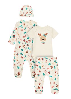 United Colors Of Benetton Komplet dziecięcy 30BB0K02K Beżowy ze sklepu MODIVO w kategorii Komplety niemowlęce - zdjęcie 184269366