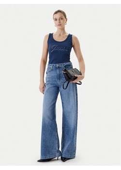 Guess Top W5YP00 KCXJ2 Granatowy Classic Fit ze sklepu MODIVO w kategorii Bluzki damskie - zdjęcie 184269376