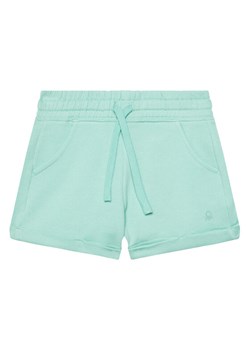 United Colors Of Benetton Szorty sportowe 3J68C901C Zielony Regular Fit ze sklepu MODIVO w kategorii Spodenki dziewczęce - zdjęcie 184269378