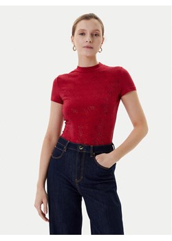 Guess T-Shirt W4BI26 J1314 Bordowy Regular Fit ze sklepu MODIVO w kategorii Bluzki damskie - zdjęcie 184269426