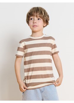 Sinsay - Koszulka w paski - kremowy ze sklepu Sinsay w kategorii T-shirty chłopięce - zdjęcie 184270167