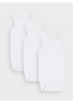 Sinsay - Body na ramiączkach 3 pack - biały ze sklepu Sinsay w kategorii Odzież dla niemowląt - zdjęcie 184272058