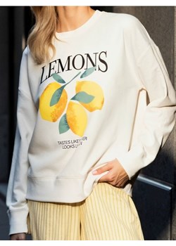 Sinsay - Bluza z nadrukiem cytryn - kremowy ze sklepu Sinsay w kategorii Bluzy damskie - zdjęcie 184276645