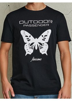 Sinsay - Koszulka z ozdobnym nadrukiem - czarny ze sklepu Sinsay w kategorii T-shirty męskie - zdjęcie 184276785