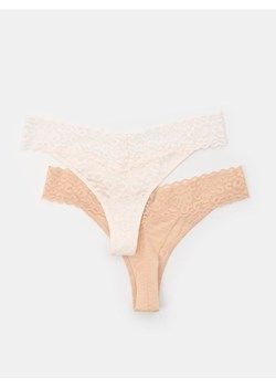 Sinsay - Majtki stringi 2 pack - wielobarwny ze sklepu Sinsay w kategorii Majtki damskie - zdjęcie 184276807