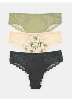 Sinsay - Majtki brazyliany 3 pack - wielobarwny ze sklepu Sinsay w kategorii Majtki damskie - zdjęcie 184277075