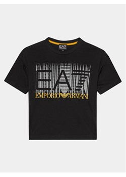 EA7 Emporio Armani T-Shirt 3DBT59 BJ02Z 1200 Czarny Regular Fit ze sklepu MODIVO w kategorii T-shirty chłopięce - zdjęcie 184277646