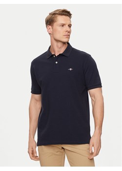 Gant Polo Shield 2210 Granatowy Regular Fit ze sklepu MODIVO w kategorii T-shirty męskie - zdjęcie 184277658