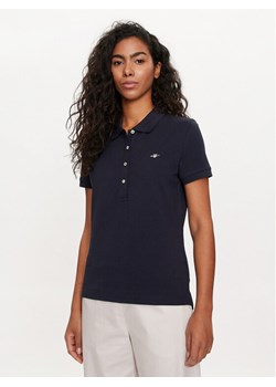 Gant Polo Shield 4200870 Granatowy Slim Fit ze sklepu MODIVO w kategorii Bluzki damskie - zdjęcie 184277659