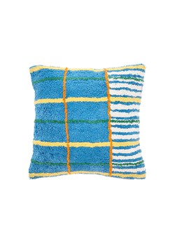 Villa Collection Poduszka &quot;Styles&quot; w kolorze niebiesko-żółto-kremowym - 45 x 45 cm ze sklepu Limango Polska w kategorii Poduszki dekoracyjne - zdjęcie 184278228