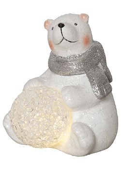 STAR Trading Figurka dekoracyjna LED &quot;Polare&quot; w kolorze białym - 12 x 11 cm ze sklepu Limango Polska w kategorii Oświetlenie led - zdjęcie 184278255