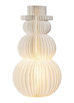 STAR Trading Dekoracyjna lampa &quot;Snowman&quot; w kolorze białym - wys. 50 x Ø 22 cm ze sklepu Limango Polska w kategorii Oświetlenie - zdjęcie 184278298