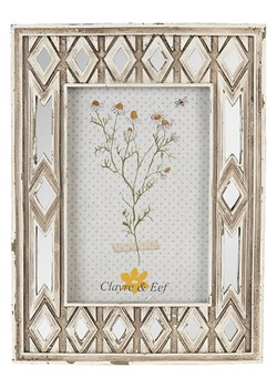 Clayre &amp; Eef Ramka w kolorze beżowym na zdjęcia - 17 x 22 x 2 cm ze sklepu Limango Polska w kategorii Ramki na zdjęcia - zdjęcie 184278467