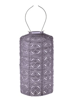Lumiz Lampion solarny LED &quot;Mandela Cylinder&quot; w kolorze fioletowym - wys. 33 x Ø 18 cm ze sklepu Limango Polska w kategorii Oświetlenie - zdjęcie 184278477