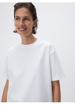 Reserved - Bawełniany t-shirt oversize - biały ze sklepu Reserved w kategorii Bluzki damskie - zdjęcie 184278739