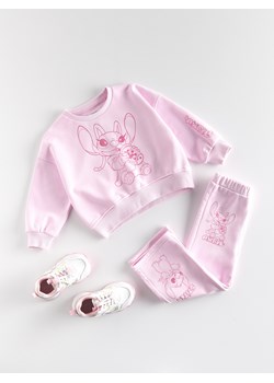 Reserved - Bluza Lilo i Stitch - pastelowy róż ze sklepu Reserved w kategorii Bluzy dziewczęce - zdjęcie 184279168