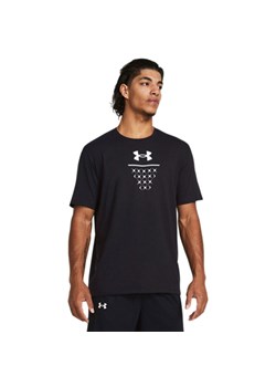 Męski t-shirt z nadrukiem Under Armour UA Net Icon Basketball - czarny ze sklepu Sportstylestory.com w kategorii T-shirty męskie - zdjęcie 184280115