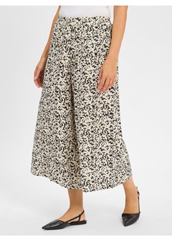 Msch Copenhagen Spodnie culottes - MSCHJusia Kobiety wiskoza piaskowy wzorzysty ze sklepu vangraaf w kategorii Spodnie damskie - zdjęcie 184280799