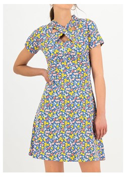 Blutsgeschwister Sukienka &quot;Secret Garden&quot; w kolorze niebiesko-żółtym ze sklepu Limango Polska w kategorii Sukienki - zdjęcie 184281298