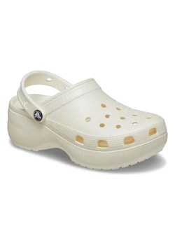 Crocs Chodaki &quot;Classic Platform Glitter&quot; w kolorze kremowym ze sklepu Limango Polska w kategorii Klapki damskie - zdjęcie 184281425
