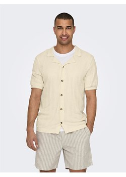 ONLY &amp; SONS Kardigan &quot;Diego&quot; w kolorze kremowym ze sklepu Limango Polska w kategorii Swetry męskie - zdjęcie 184281436