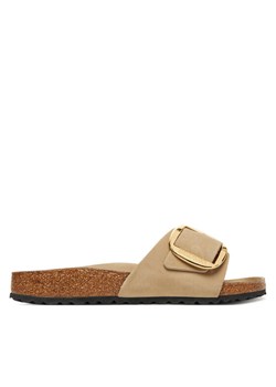 Klapki Birkenstock Madrid Big Buckle Hex 1030467 Brązowy ze sklepu eobuwie.pl w kategorii Klapki damskie - zdjęcie 184281927
