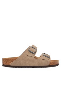 Klapki Birkenstock Arizona Vegan 1025779 Beżowy ze sklepu eobuwie.pl w kategorii Klapki męskie - zdjęcie 184281937