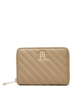 Duży Portfel Damski Tommy Hilfiger AW0AW17017 Beżowy ze sklepu eobuwie.pl w kategorii Portfele damskie - zdjęcie 184281948