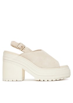 Sandały Converse Chuck 70 De Luxe Heel Mule A15070C Écru ze sklepu eobuwie.pl w kategorii Sandały damskie - zdjęcie 184281967