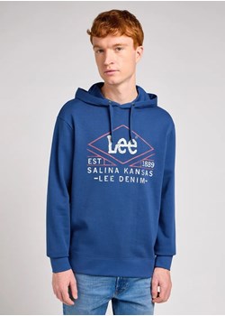 LEE MĘSKA BLUZA Z KAPTUREM LEE HOODIE DRAMA NAVY 112349514 ze sklepu YouNeedit.pl w kategorii Bluzy męskie - zdjęcie 184283619
