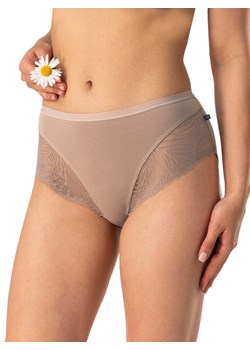 ELEGANCKIE MIDI BIKINI  Z KORONKĄ 2szt.- cappuccino - S cappuccino ze sklepu PH KEY Sp. z o.o.  w kategorii Majtki damskie - zdjęcie 184283756