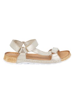 Olivier Sandały damskie barefoot-friendly Kallia skórzane złote złoty ze sklepu ButyModne.pl w kategorii Sandały damskie - zdjęcie 184285128