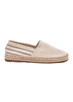 Męskie Espadryle Z Eko Zamszu Beżowe beżowy ze sklepu ButyModne.pl w kategorii Espadryle męskie - zdjęcie 184285155