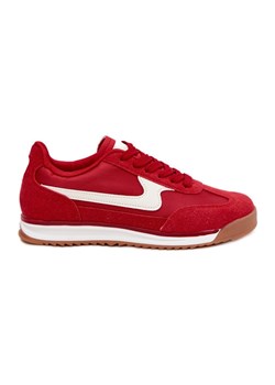 EVento Buty Sportowe Sneakersy Damskie Czerwone czarne ze sklepu ButyModne.pl w kategorii Buty sportowe damskie - zdjęcie 184285266