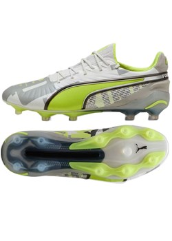 Buty piłkarskie Puma King Ultimate Forever FG/AG 108426-01 szare ze sklepu ButyModne.pl w kategorii Buty sportowe męskie - zdjęcie 184285289