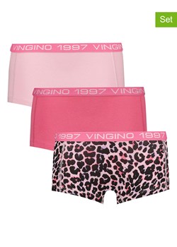 Vingino Bokserki (3 pary) w kolorze czarno-różowym ze sklepu Limango Polska w kategorii Majtki dziecięce - zdjęcie 184286916