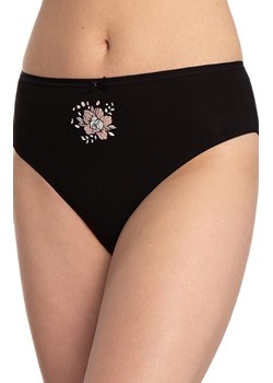 3-pack figi damskie bawełniane plus size L-127BI-31, Kolor czarno-beżowy, Rozmiar 2XL, LAMA ze sklepu Intymna w kategorii Majtki damskie - zdjęcie 184287399