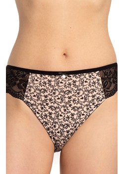 2-pack bawełniane figi damskie plus size L-1587BI, Kolor czarno-beżowy, Rozmiar 2XL, LAMA ze sklepu Intymna w kategorii Majtki damskie - zdjęcie 184287416