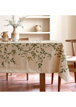 Mint Rugs Obrus &quot;Natural Zarza&quot; w kolorze kremowo-zielonym ze sklepu Limango Polska w kategorii Obrusy i bieżniki - zdjęcie 184287799
