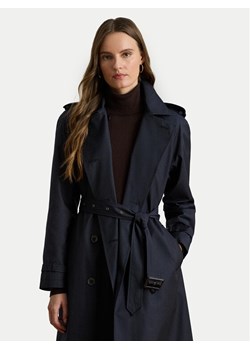 LAUREN RALPH LAUREN Trencz 297951259004 Granatowy Straight Fit ze sklepu MODIVO w kategorii Płaszcze damskie - zdjęcie 184287879
