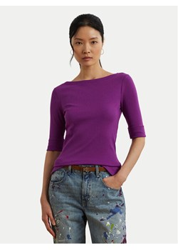 LAUREN RALPH LAUREN Bluzka 200654963192 Fioletowy Slim Fit ze sklepu MODIVO w kategorii Bluzki damskie - zdjęcie 184287887