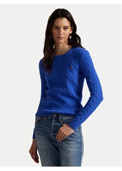 Polo Ralph Lauren Sweter 211971865006 Niebieski Slim Fit ze sklepu MODIVO w kategorii Swetry damskie - zdjęcie 184287889