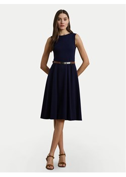 LAUREN RALPH LAUREN Sukienka koktajlowa 200973402001 Granatowy Regular Fit ze sklepu MODIVO w kategorii Sukienki - zdjęcie 184287908