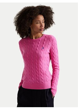 Polo Ralph Lauren Sweter 211971865008 Różowy Slim Fit ze sklepu MODIVO w kategorii Swetry damskie - zdjęcie 184287909